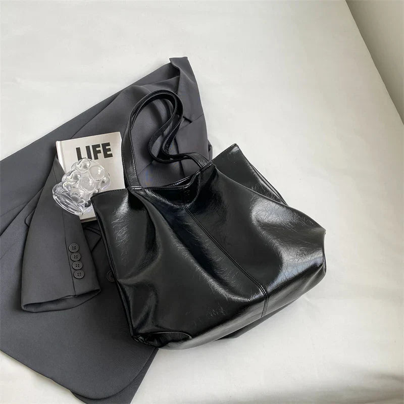 Wellington | Elegante Einkaufstasche PU-Leder