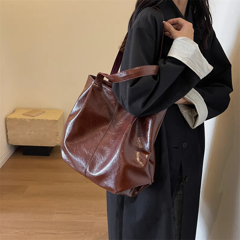 Wellington | Elegante Einkaufstasche PU-Leder