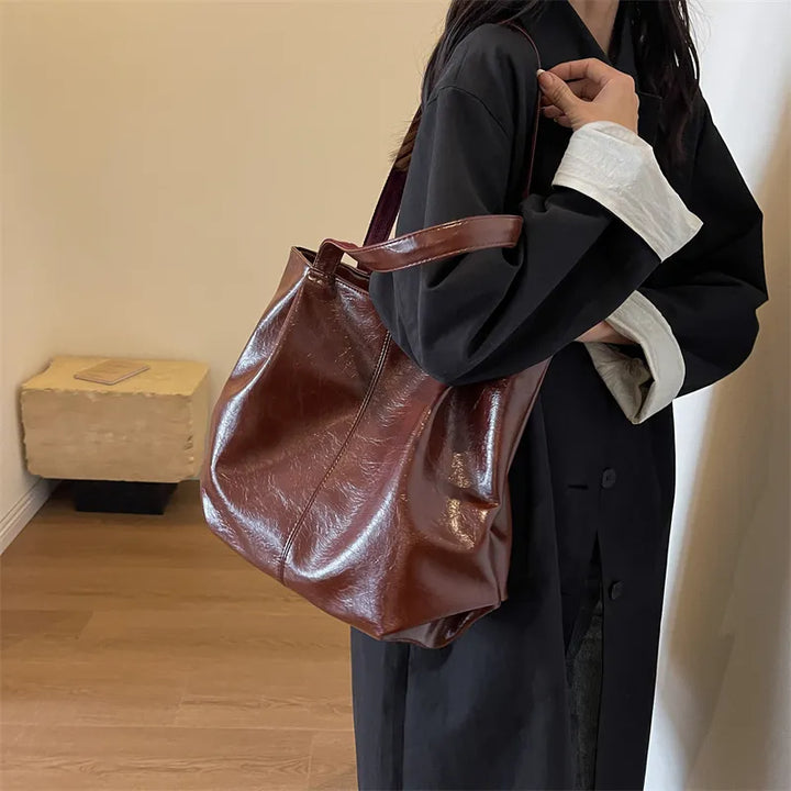 Wellington | Elegante Einkaufstasche PU-Leder