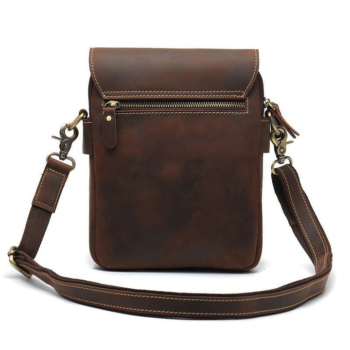 Borama | Retro Schultertasche aus Rindsleder
