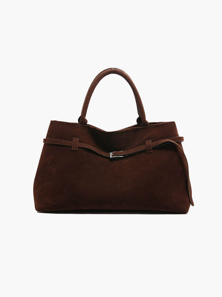 Ulsan | Braune Wildleder Handtasche
