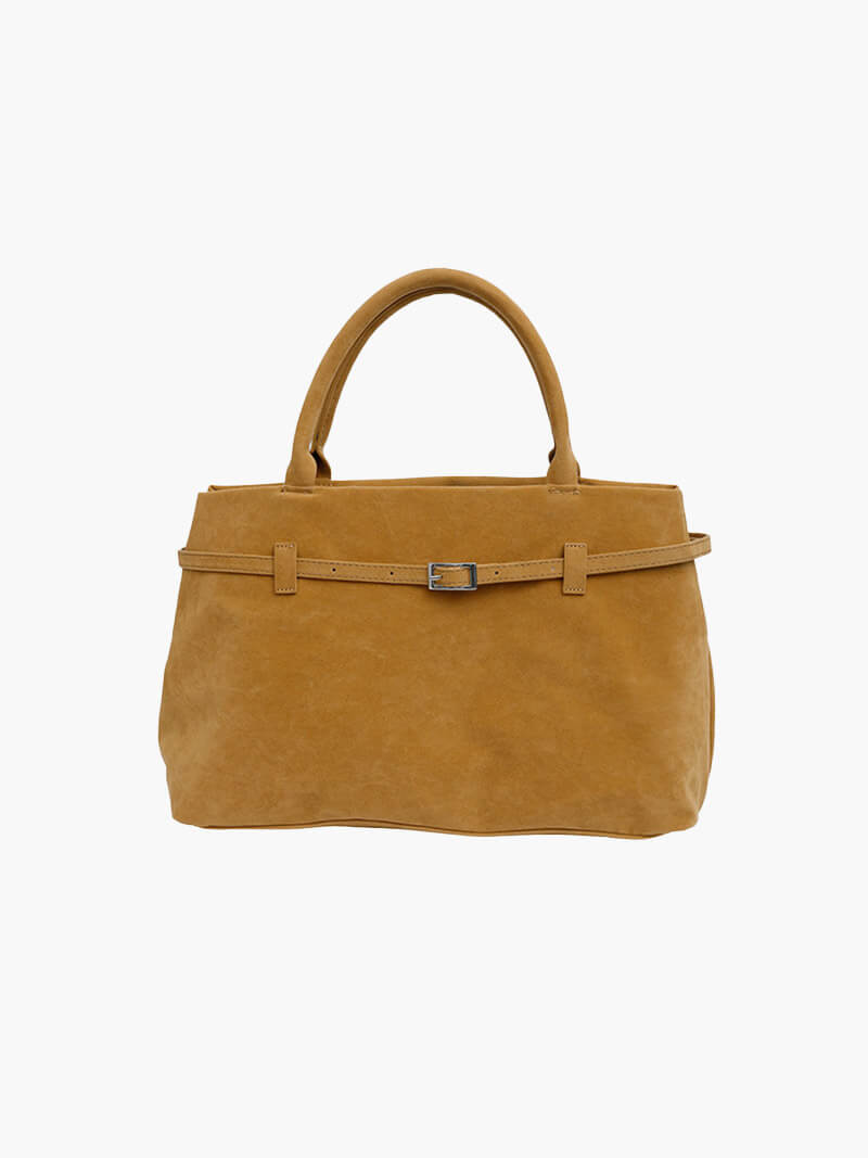 Ulsan | Braune Wildleder Handtasche