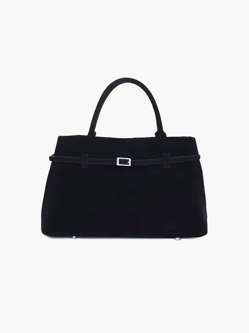 Ulsan | Braune Wildleder Handtasche