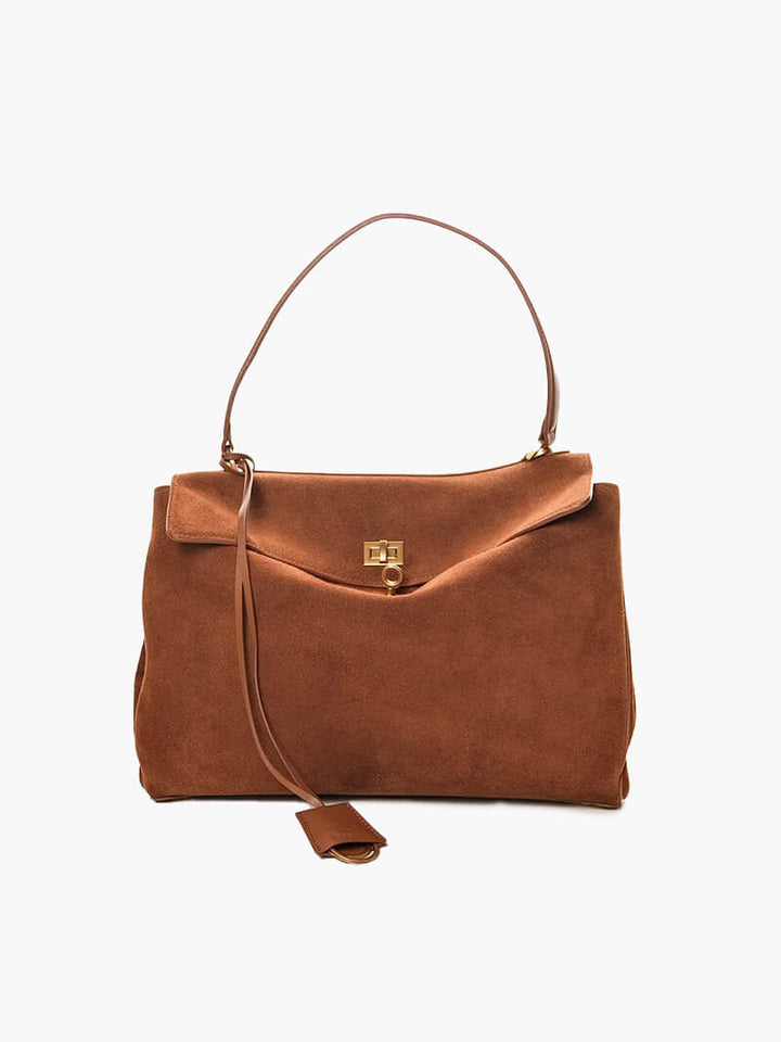 Zarzis | Elegante Handtasche aus veganem Wildleder
