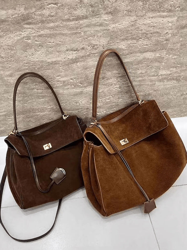 Zarzis | Elegante Handtasche aus veganem Wildleder