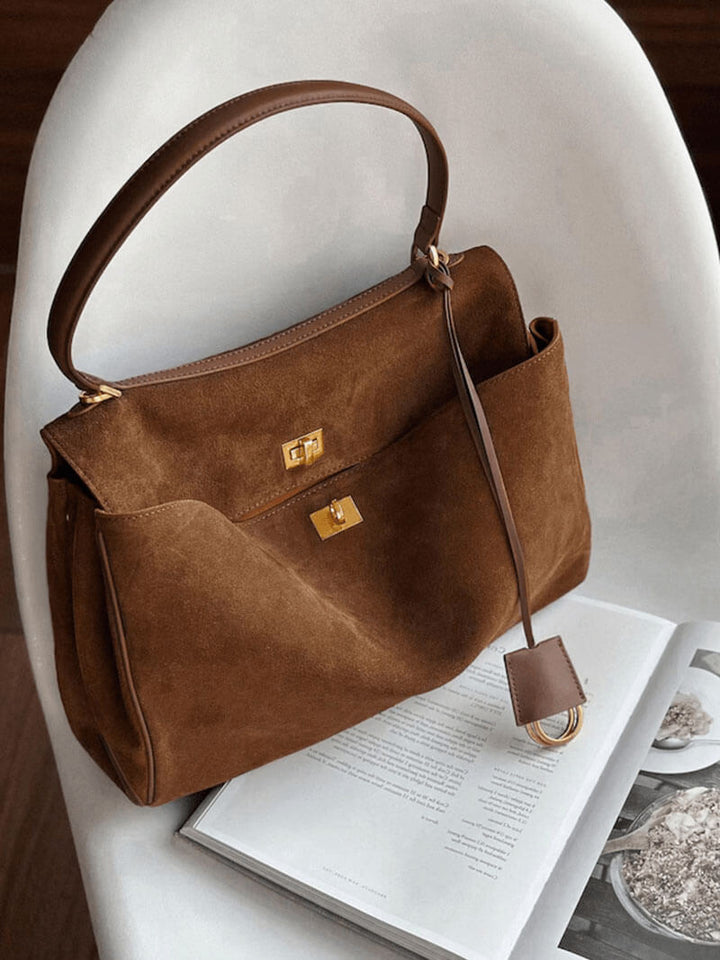 Zarzis | Elegante Handtasche aus veganem Wildleder