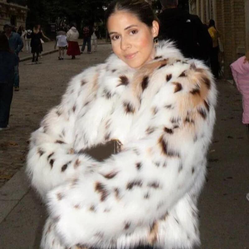 Arna | Leopardenfell-Mantel