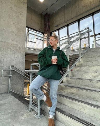 Fionrae | Warme Wildleder Damenpantoffeln