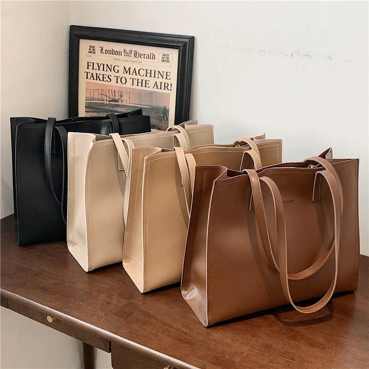 Nara | Strukturierte Ledertasche mit Fächern