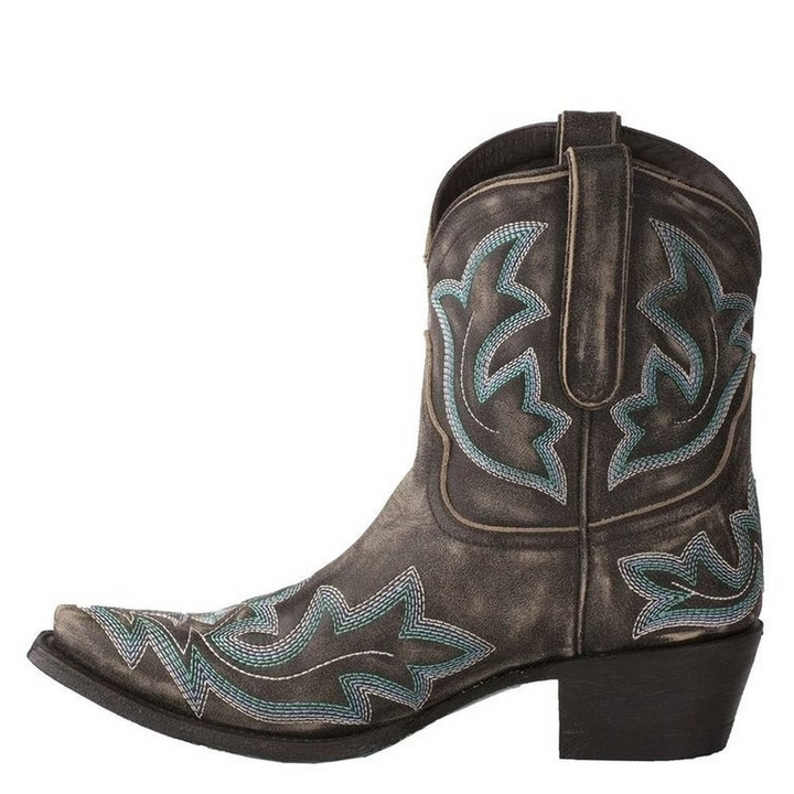 Laurice | Bestickte Cowboystiefel aus Leder