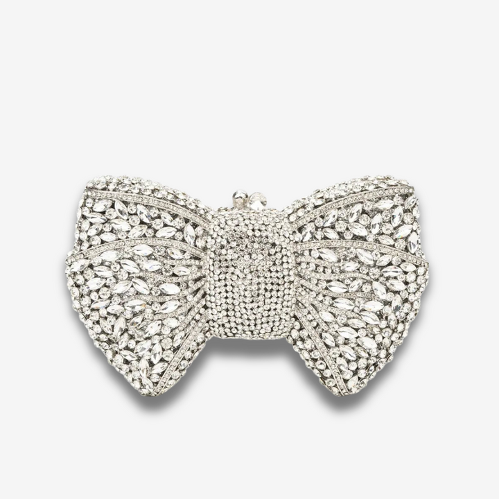 Charlestown | Kristall‑Strass Schleifen‑Clutch