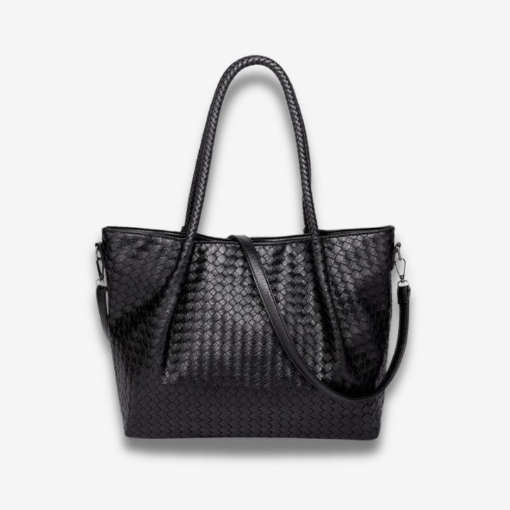 Encarnación | Schwarzer Flecht‑Tote vegan