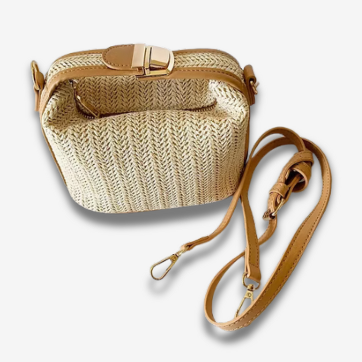 Havana | Handgewebte Mini-Strohtasche