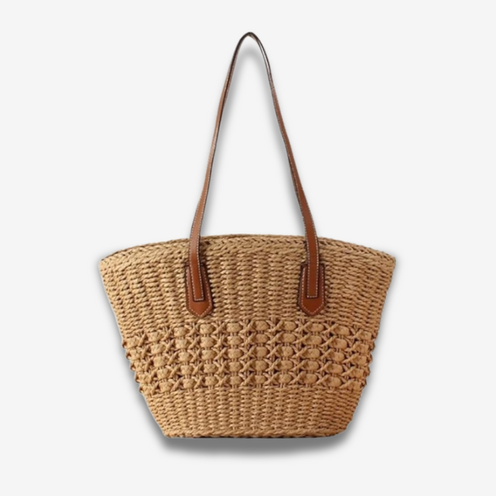 Giza | Handgewebter Strohtasche Cabas