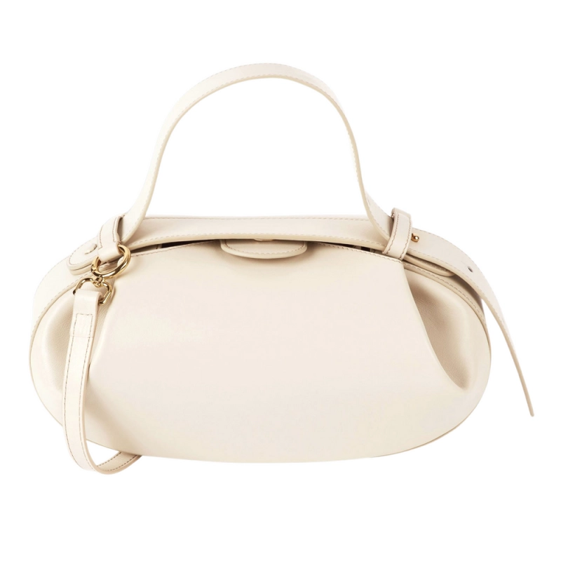 Varna | Skulpturale braune Schultertasche