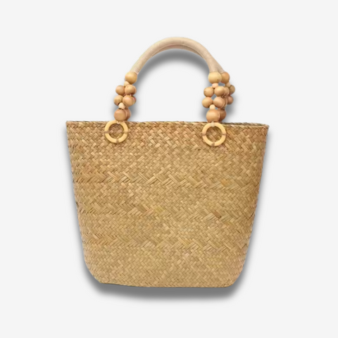 Riyadh | Gewebte Sommer‑Handtasche aus Seegras
