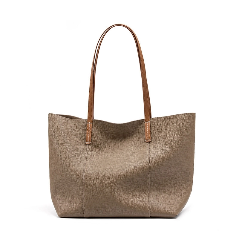 Potosí | Elegante Taupe Ledertragetasche