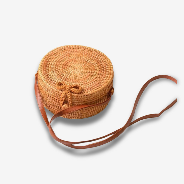 Nablus | Rundes Stroh-Handtaschen-Accessoire