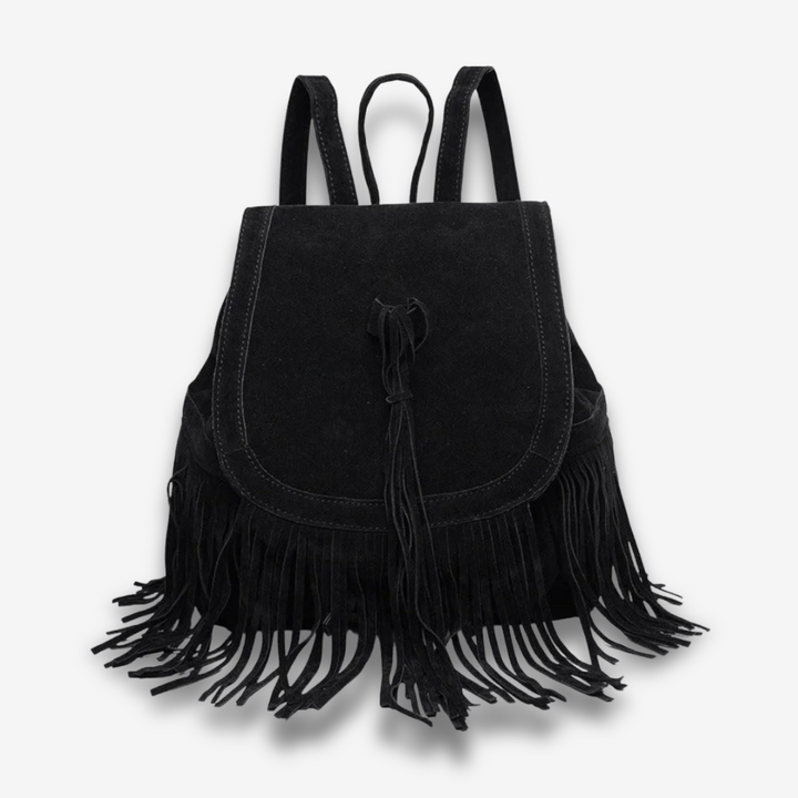 Resistencia | Boho Suede Rucksack mit Fransen