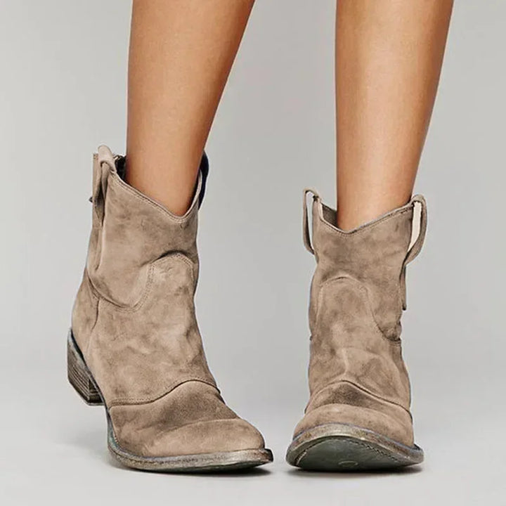 Sylvette | Western-Stiefeletten aus Wildleder