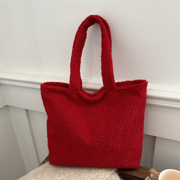 Kassel | Fluffige Teddy Schultertasche