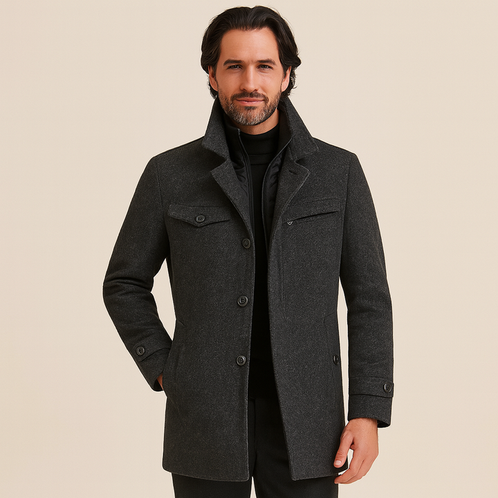 Ricci | Eleganter Woll-Peacoat für Herren