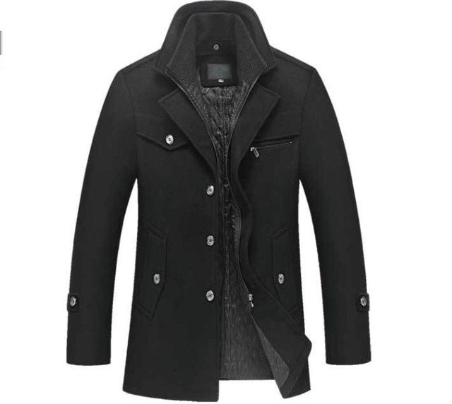 Ricci | Eleganter Woll-Peacoat für Herren
