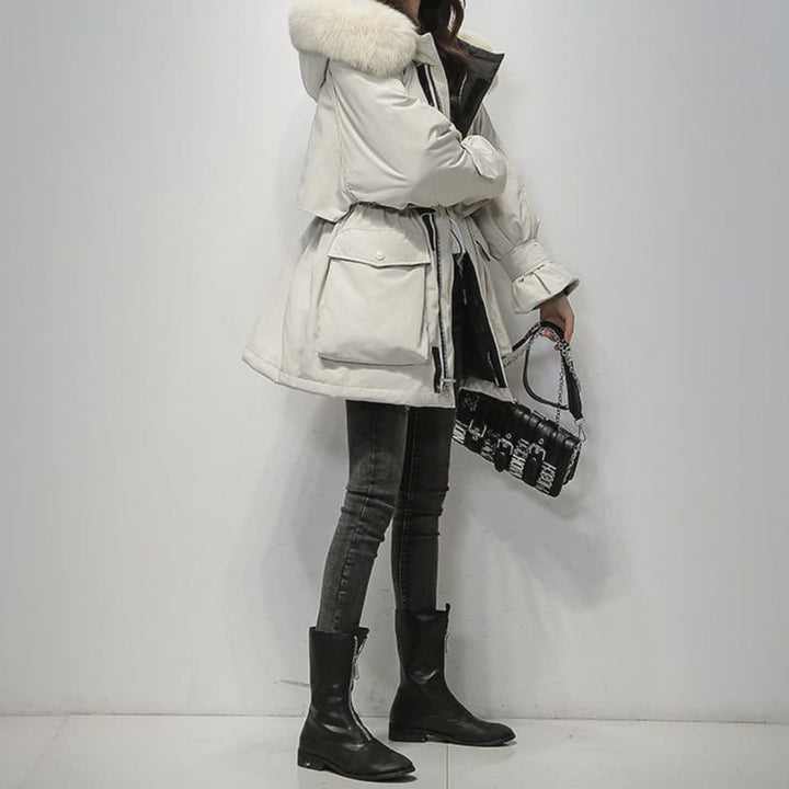 Junelle | Warme Damen-Winterparka mit Fellkragen