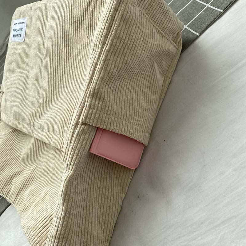 Wiesbaden | Klassische Canvas Cord Schultertasche