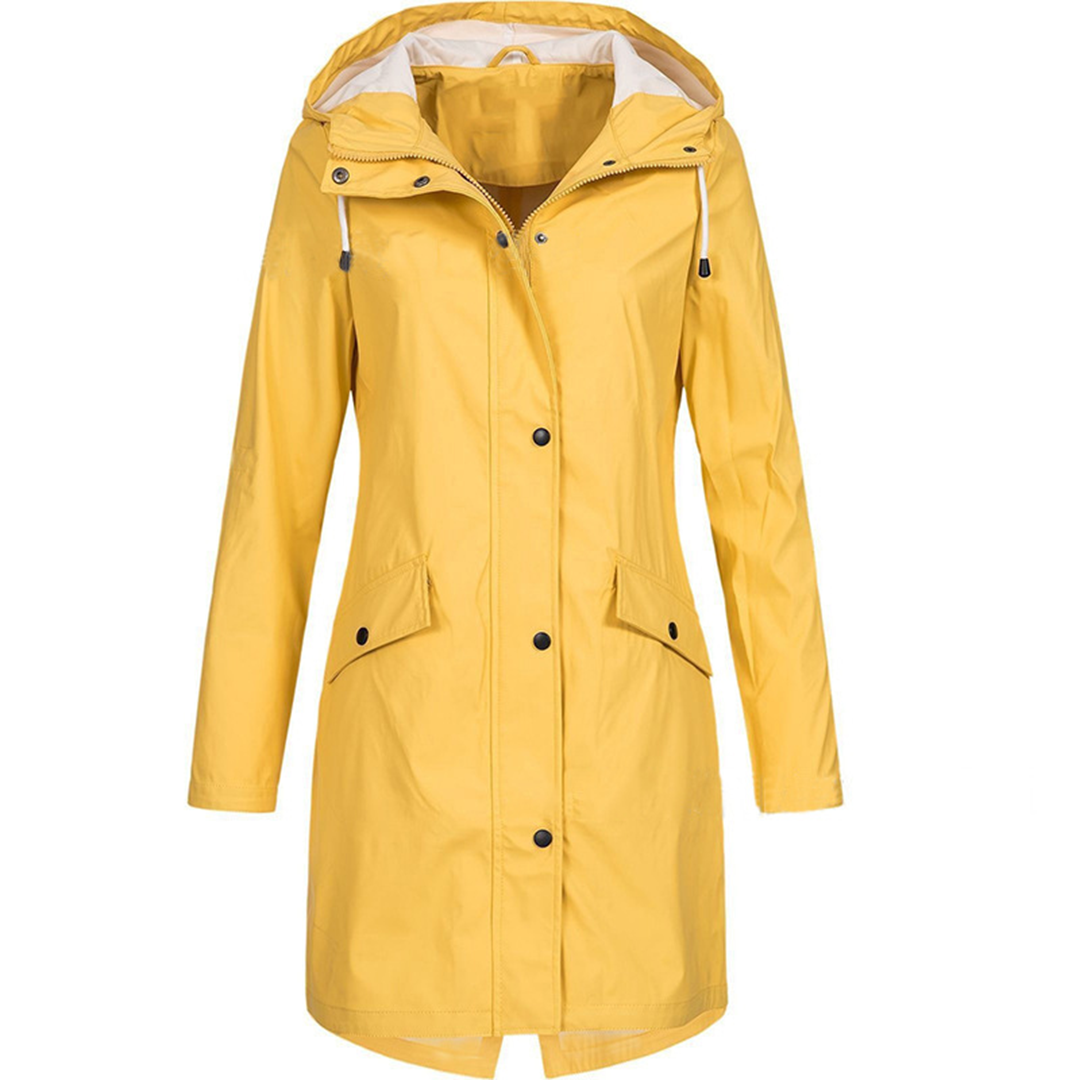 Solenith | Wasserdichte Damen-Regenjacke mit Kapuze