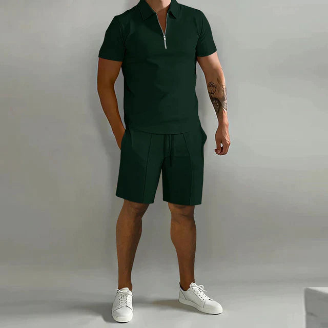 Manfrid | Luxuriöses Polo und Shorts Sommerset für Männer