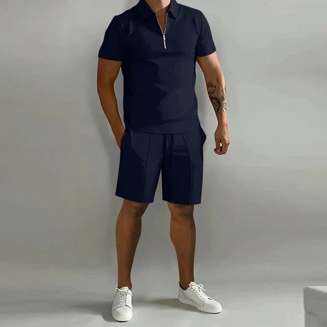 Manfrid | Luxuriöses Polo und Shorts Sommerset für Männer