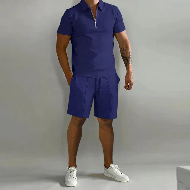 Manfrid | Luxuriöses Polo und Shorts Sommerset für Männer