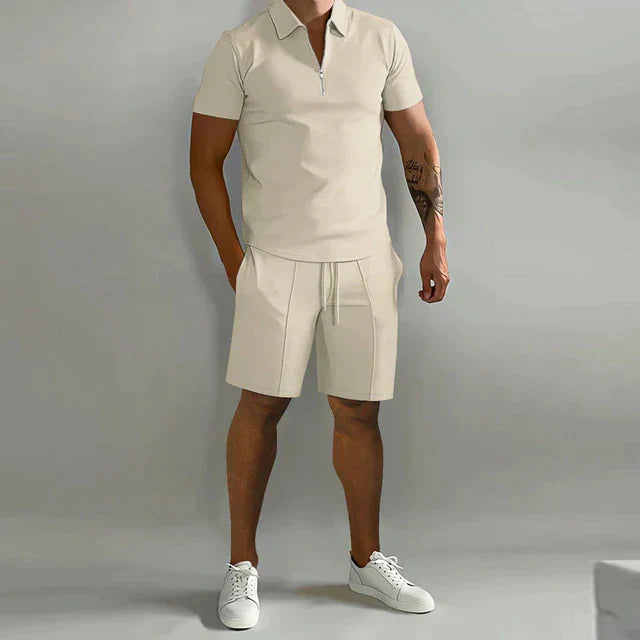 Manfrid | Luxuriöses Polo und Shorts Sommerset für Männer
