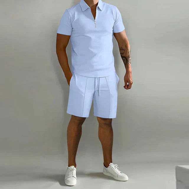 Manfrid | Luxuriöses Polo und Shorts Sommerset für Männer