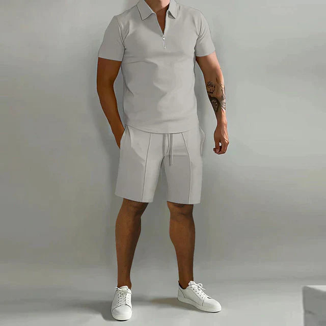 Manfrid | Luxuriöses Polo und Shorts Sommerset für Männer