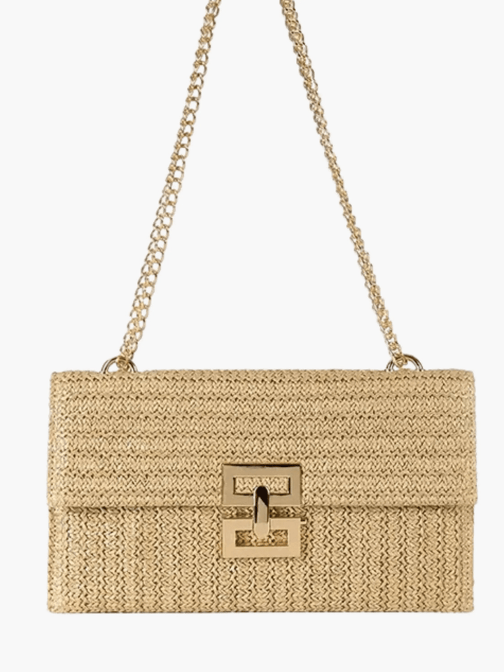 Corrientes | Geflochtene Raffia-Schultertasche