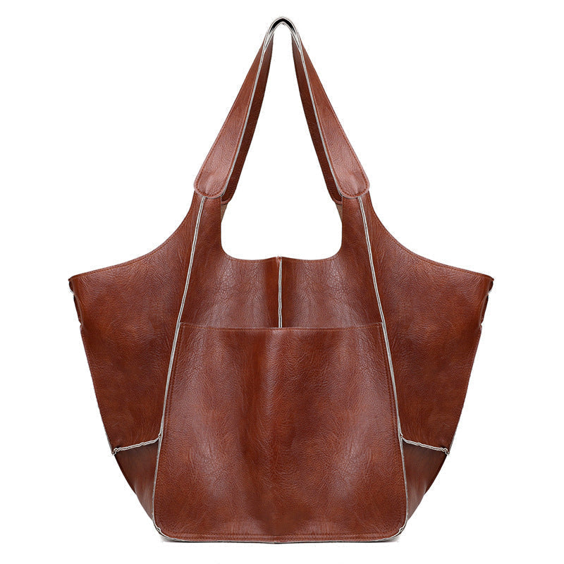 Beirut | Vintage Kunstleder Hand‑ & Schultertasche