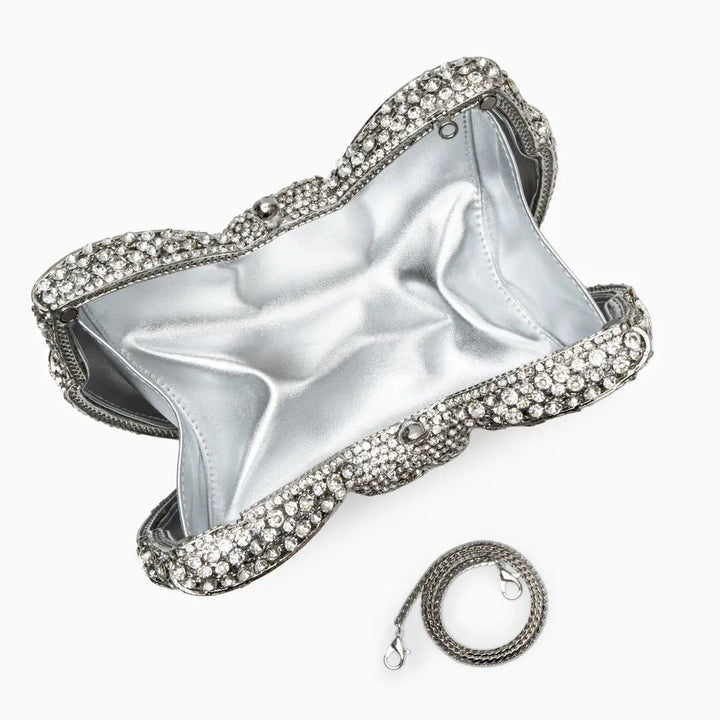 Charlestown | Kristall‑Strass Schleifen‑Clutch