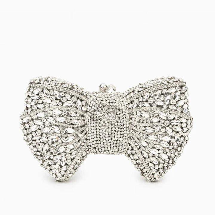 Charlestown | Kristall‑Strass Schleifen‑Clutch
