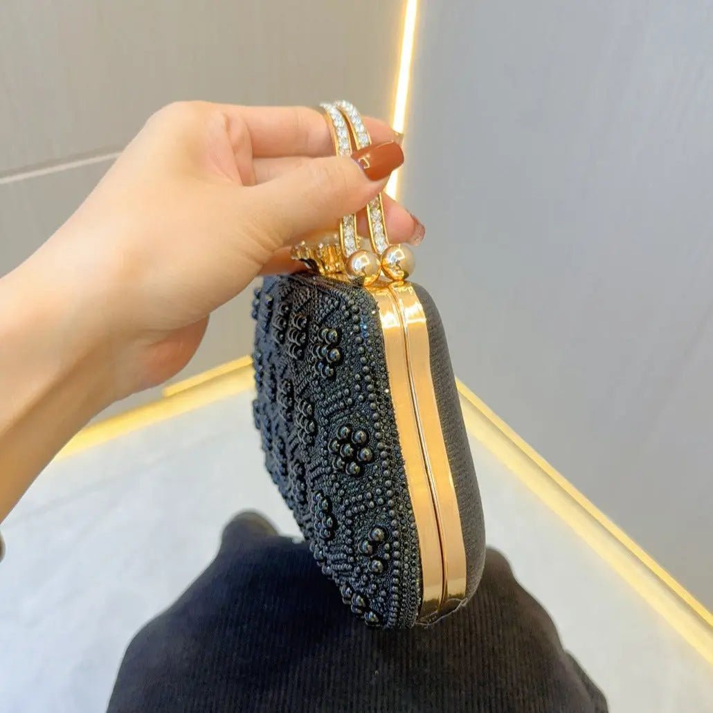 Providence | Perlen‑&‑Kristall Abendhandtasche