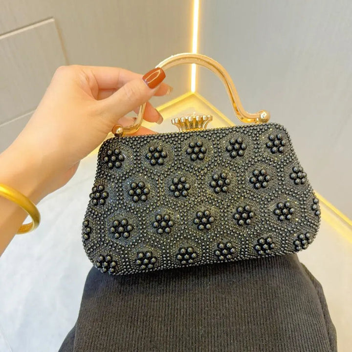 Providence | Perlen‑&‑Kristall Abendhandtasche