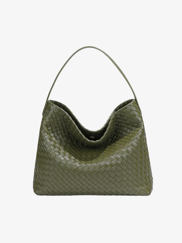 Najaf | Geflochtene Schultertasche aus Leder