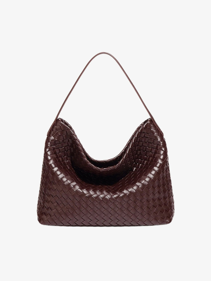 Najaf | Geflochtene Schultertasche aus Leder