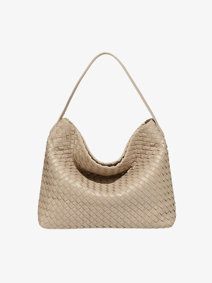 Najaf | Geflochtene Schultertasche aus Leder