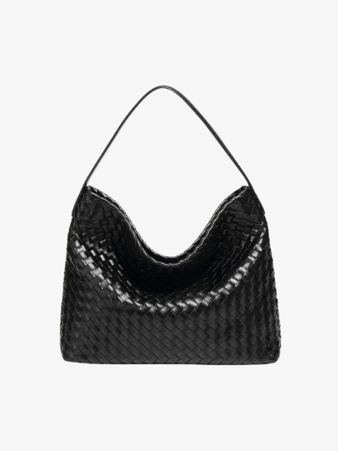 Najaf | Geflochtene Schultertasche aus Leder