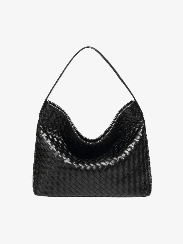 Najaf | Geflochtene Schultertasche aus Leder