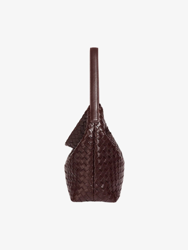 Najaf | Geflochtene Schultertasche aus Leder