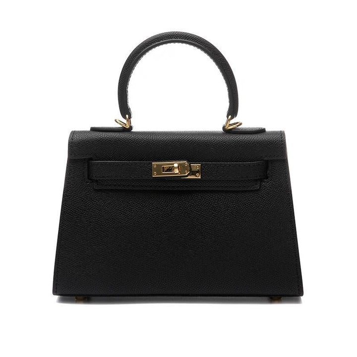 Limoges | Elegante Schwarze Leder Handtasche