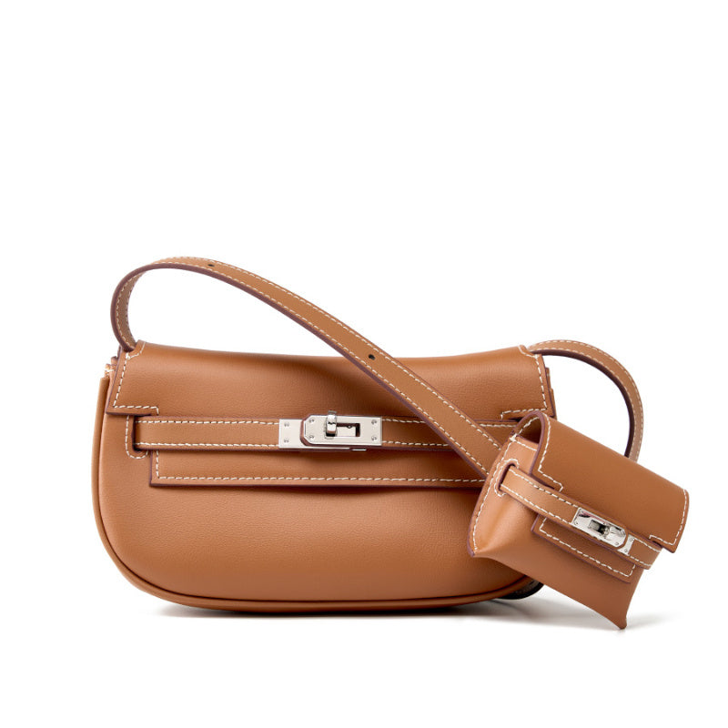 Manama | weiche Leder‑Flap‑Shoulder‑Bag